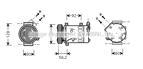 AVA QUALITY COOLING Kompresors, Gaisa kond. sistēma CNK061